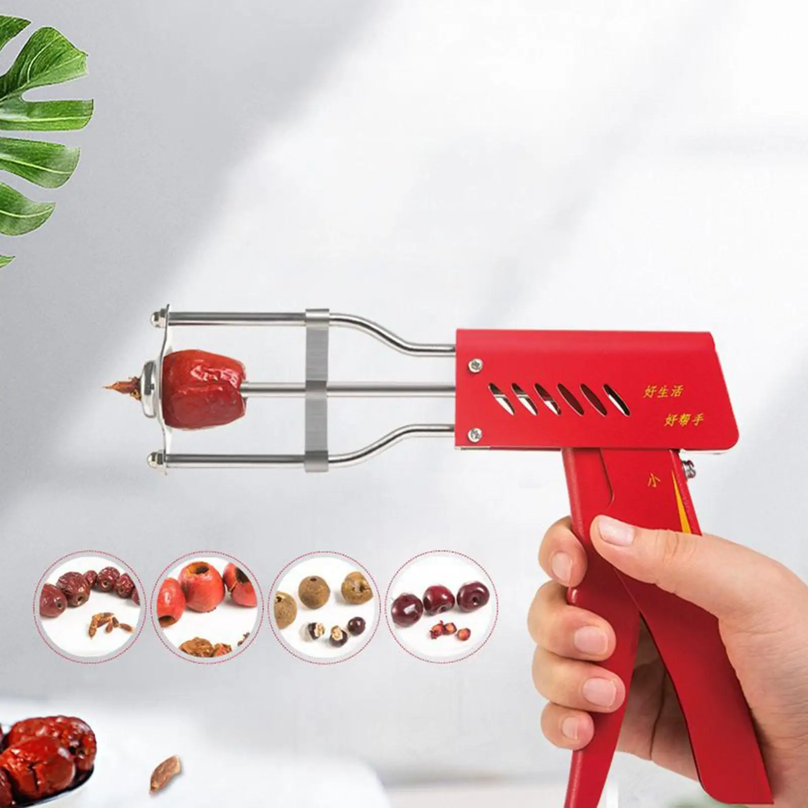 Alat pelubang ceri tugas berat Corer tanggal merah untuk tanggal merah ceri Hawthorn