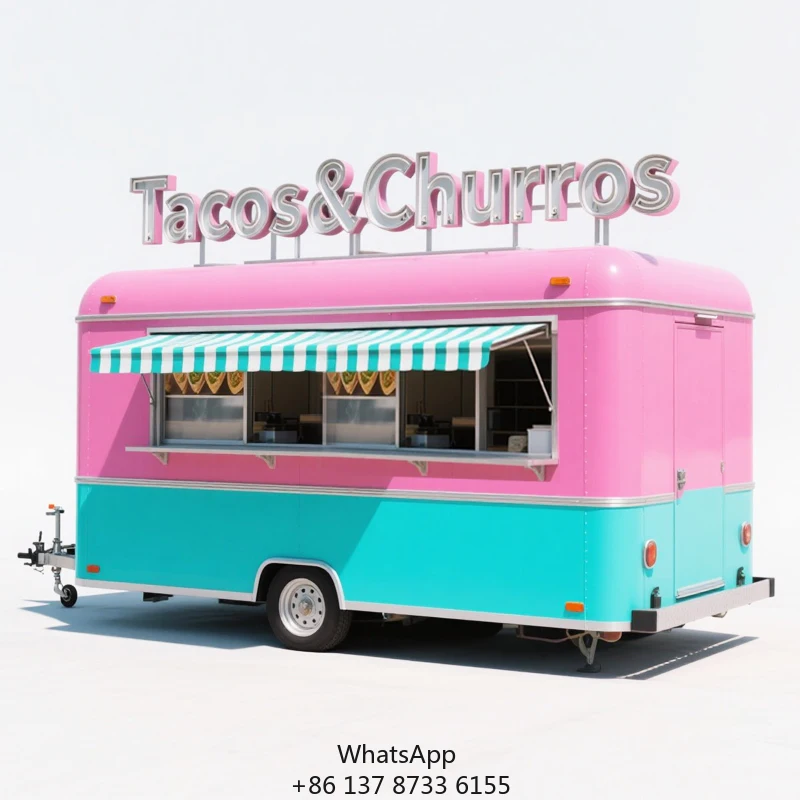 Best Selling Fully Equipped Mobile Food Trailer Hamburger Ice Cream Hot Dog Truck