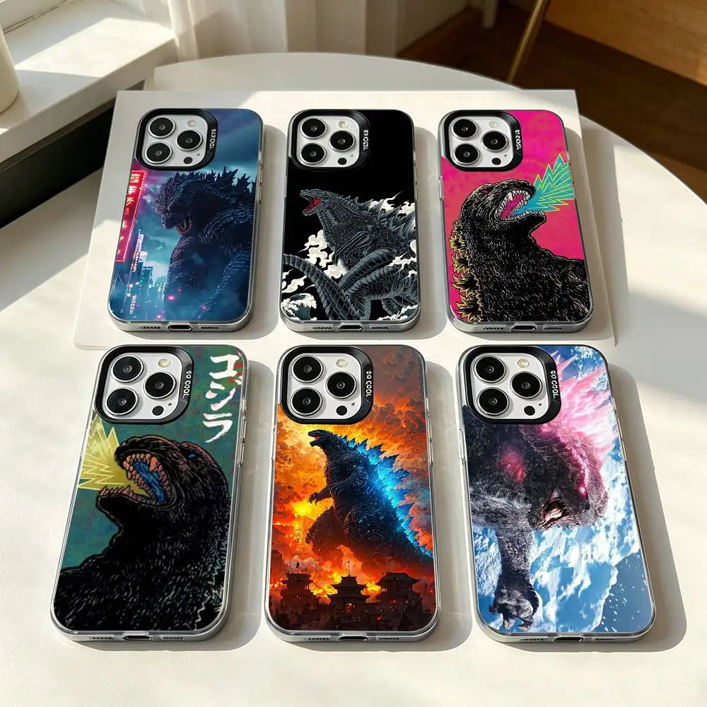 Japan Monster-G-Godzilla Handyhülle für iPhone 17 16 15 14 13 12 11 Pro MAX Stoßfeste Rückseite Anti-Sturz-Schutzhülle
