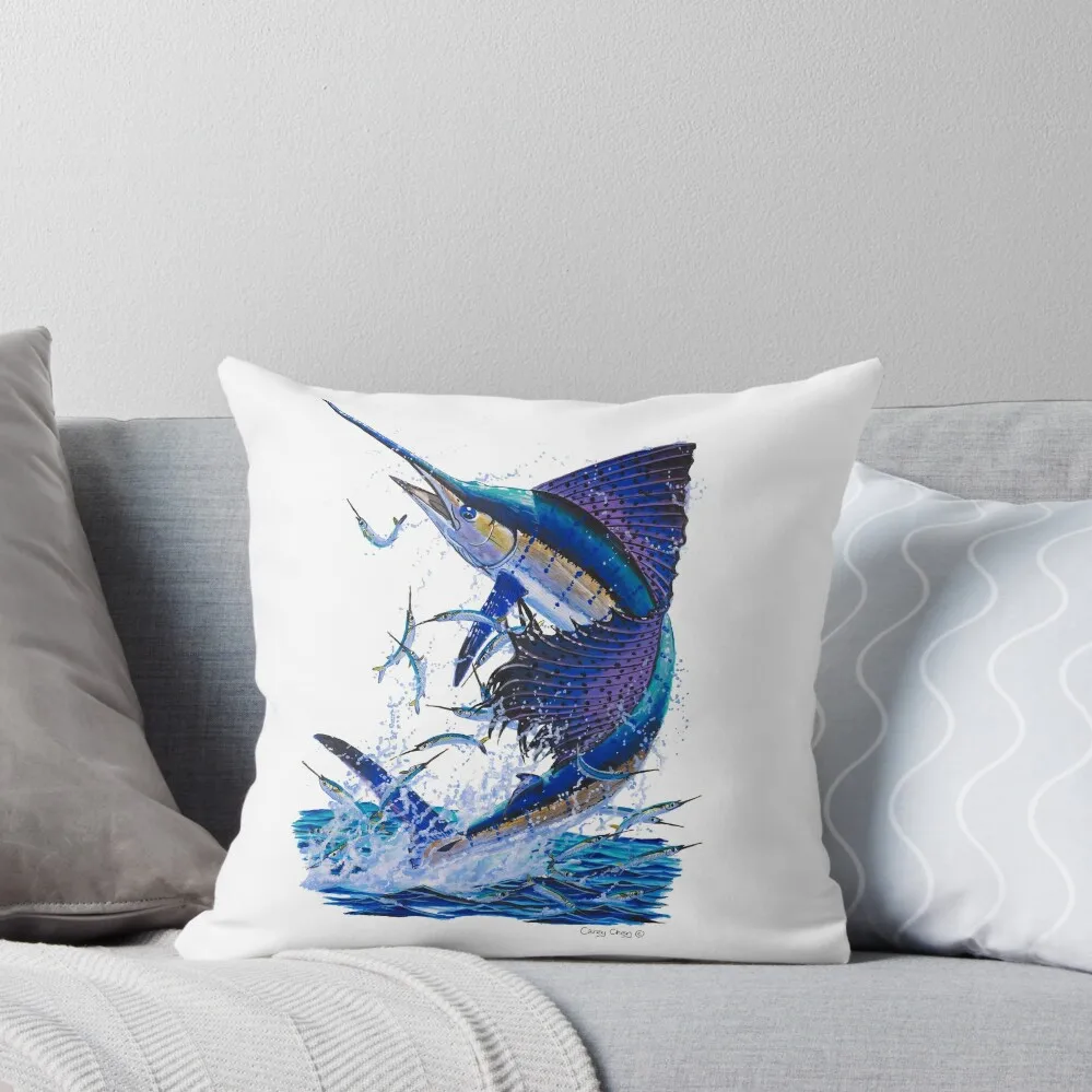 

Sailfish and ballyhoo Throw Pillow christmas decorations 2025 Decorative Cushions autumn decoration bed pillows pillow