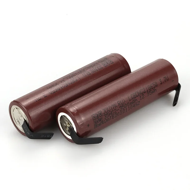 HG2 3500mAh High Current 18650 Battery High Discharge 30A 3.7V Power Lithium Cell + DIY Nickel