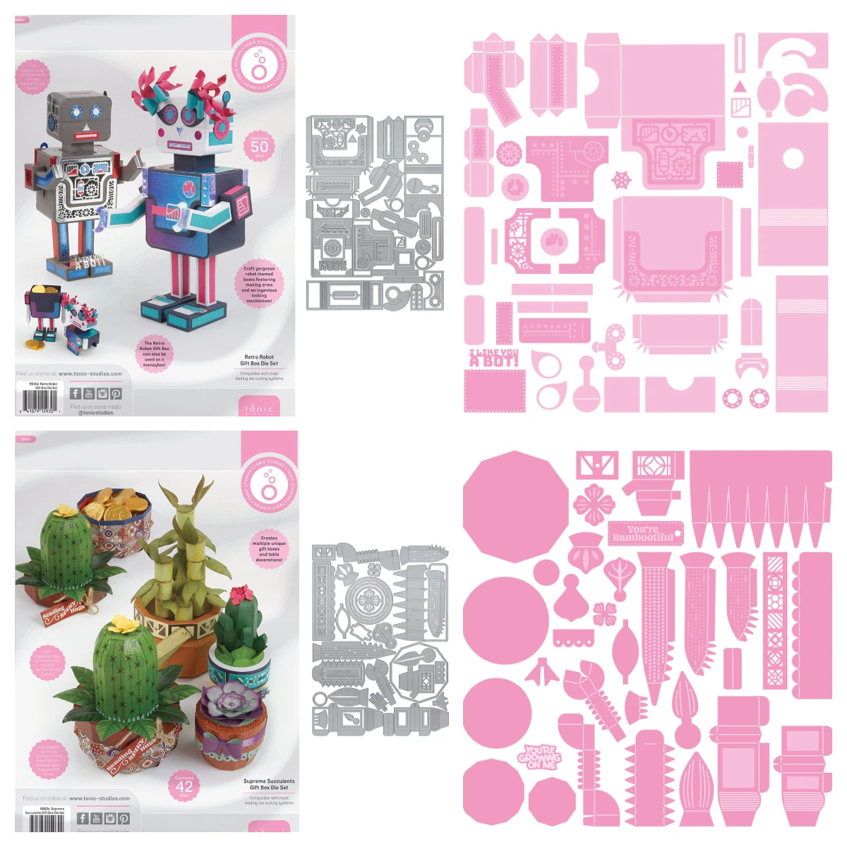 

New Box Die Series Supreme Succulents Metal Cutting Dies Scrapbooking Making Photo Album Card DIY Paper Embossing Craft Supplies