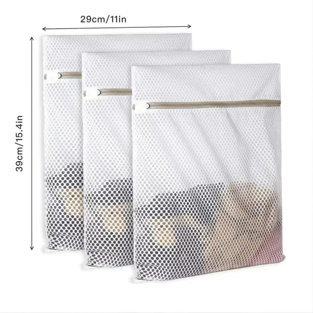 

Reusable honeycomb mesh laundry bag, durable mesh fabric exquisite laundry bag, travel organization underwear bag