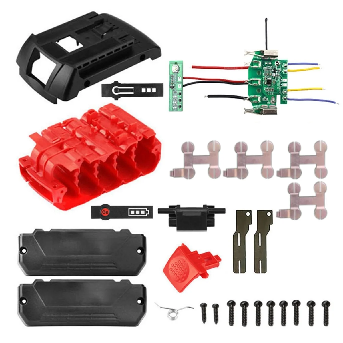 Boîtier de batterie BAT618 Eddie Ion, circuit imprimé de protection de charge PCB, tension pour Bosch 18V BMS, système d'images