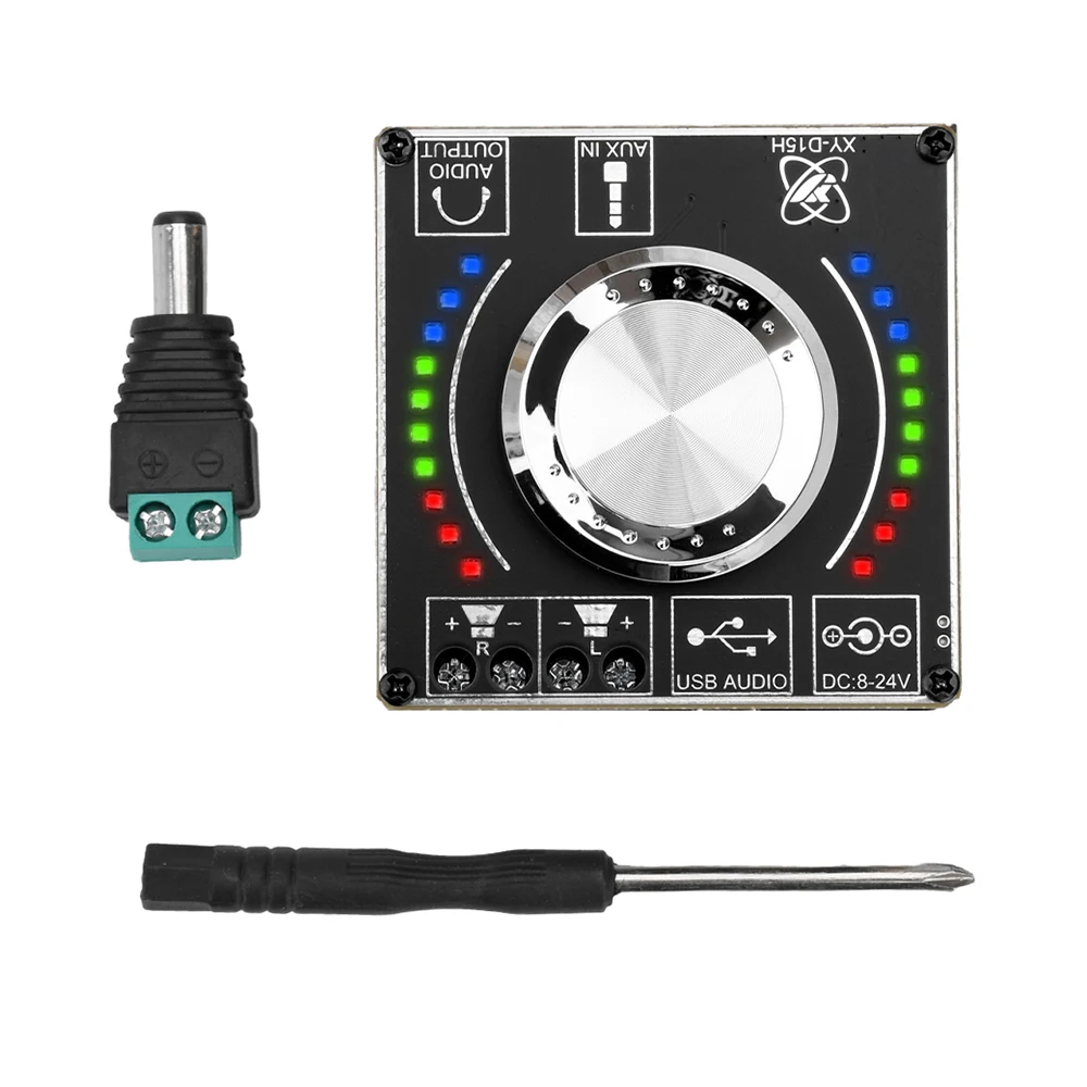 

Плата цифрового усилителя мощности TPA3116D2 с поддержкой Bluetooth 5,0, 2x10/15/20 Вт