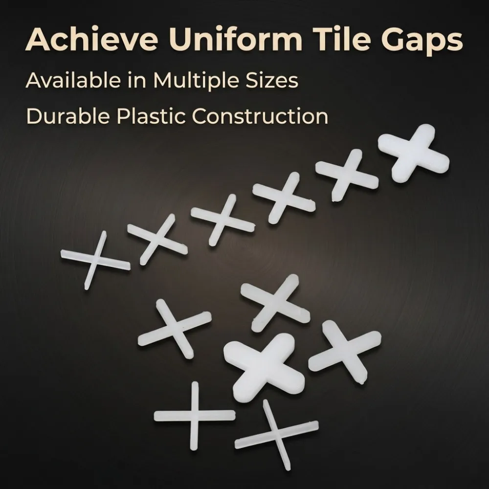 

100pcs 3mm/5mm Plastic Cross Ceramic Tile Leveling System Clips Spacer Ceramic Floor Construction Tools