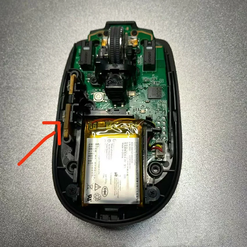 Voor MX ANYWHERE2/ANYWHERE2S Muis Zijknop Printplaat Muis Accessoires Reparatie Onderdelen Zijsleutel Printplaat