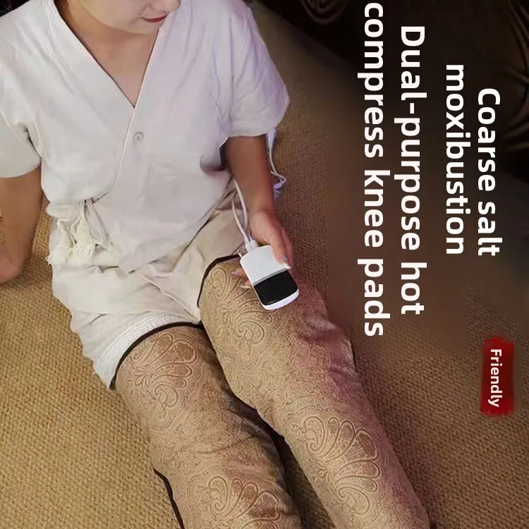 

Electric Heating Knee Pads To Keep Warm Old Cold Legs Knee Joints Salt Bags Pain Wormwood Leg Pads Moxibustion Bags