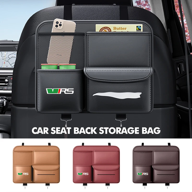 

New Car Seat back Storage Organizer Bag Stowing Tidying Pocket For Skoda Superb Derivative Karoq Kamiq MK3 Fabia Rapid Favorit