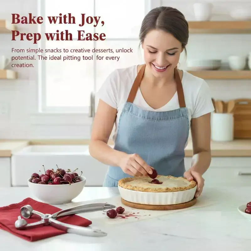 Zinc Alloy Olive Cherry Pitter Quick Pit Removal Ergonomic Grip For Baking Jam Making