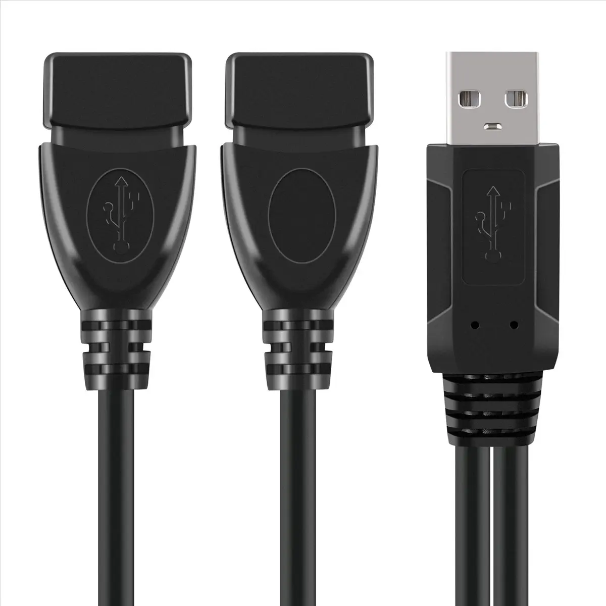 DT85 USB 2.0A Male auf 2 Dual USB Female Jack Y Splitter Verteiler Adapter Kabel