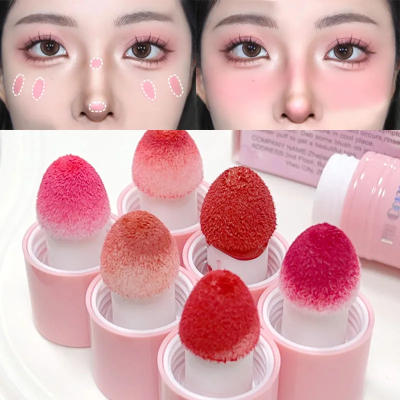 Waterproof Liquid Blush Makeup Long Lasting nutriente Contouring fard Stick Soft Facial Cheek Rouge Shadow cosmetici coreani