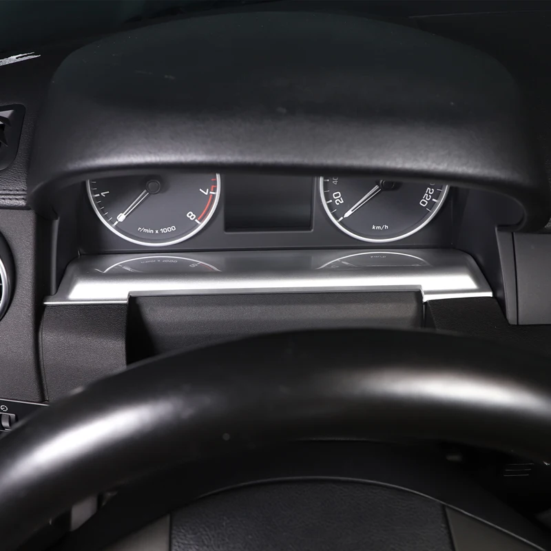 1 Buah ABS Perak untuk Land Rover Discovery 4 LR4 2010-2016 Stiker Dekoratif Panel Bawah Dasbor Mobil Aksesori Interior Mobil