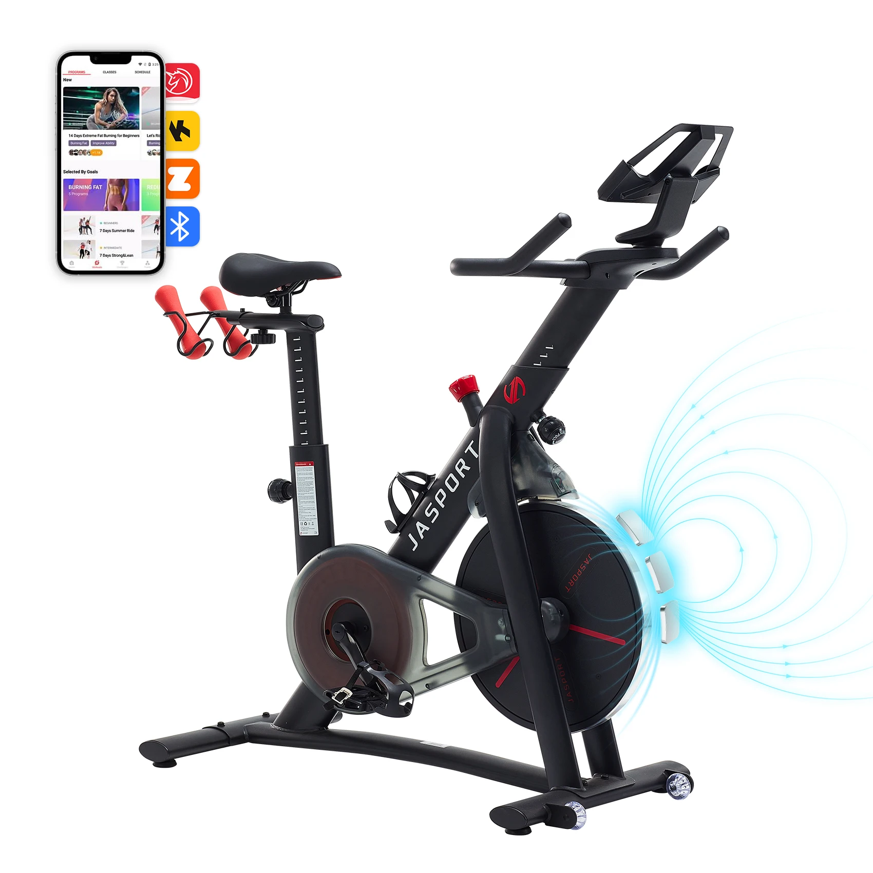 S3 Heimtrainer Ergometer für Zuhause – Leises Fitnessbike mit Magnetbremse & Riemenantrieb, ideal für tägliches Cardiotraining im Home Gym, App-kompatibel mit Zwift & Kinomap