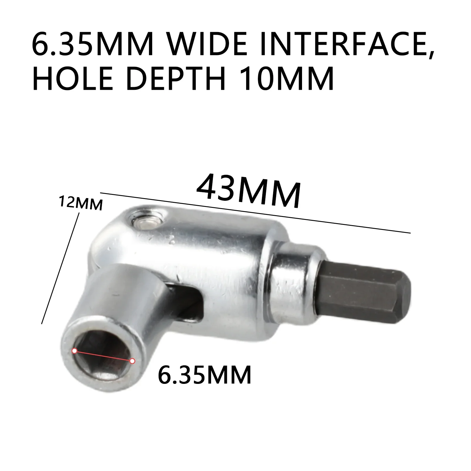 Flexible Electric Drill Driver Screwdriver Joint Rotator for Tight Spaces Multi Angle Changer Electroplated Polishing