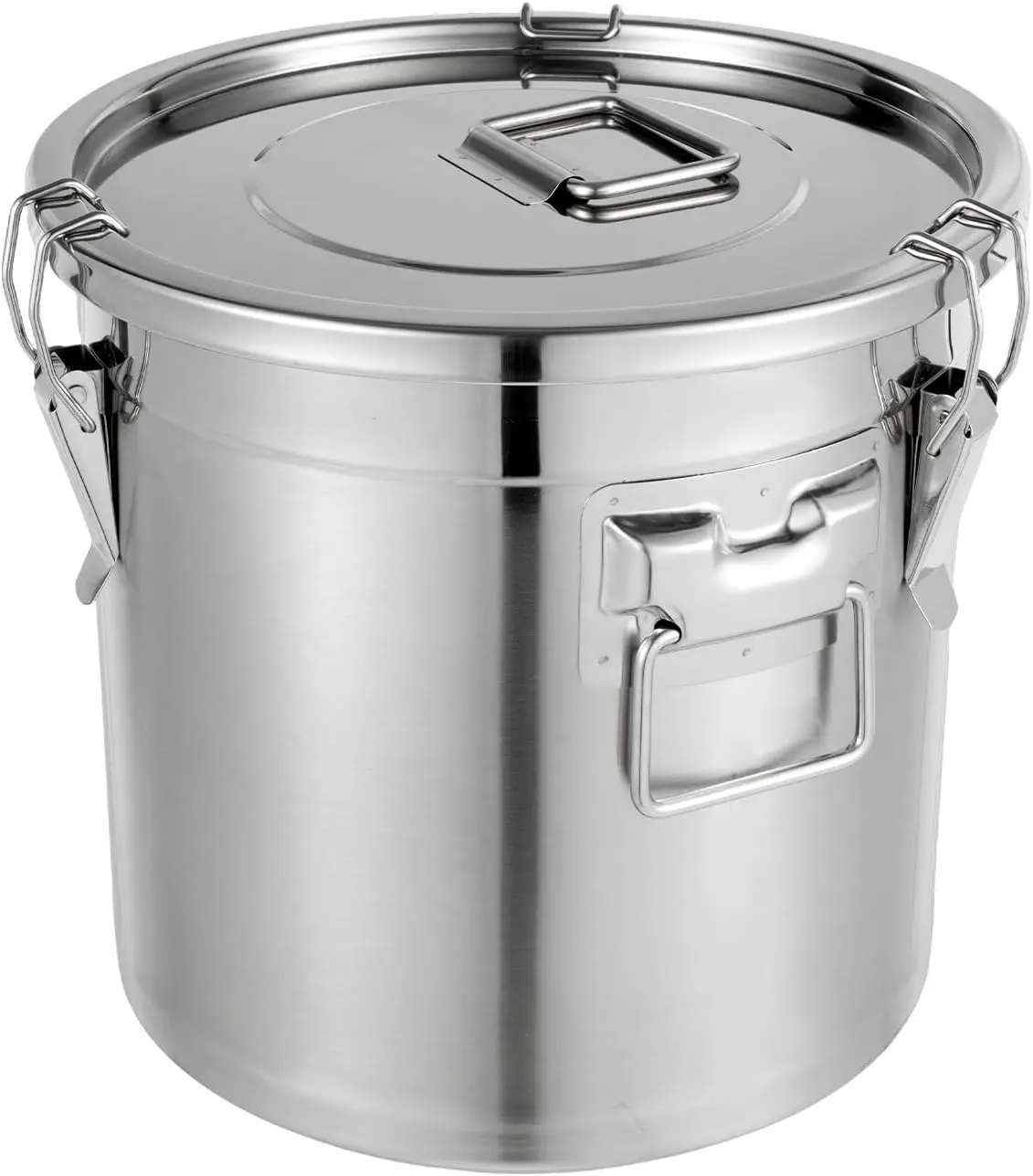 

21L Stainless Steel Storage Container, Rice & Grain Bucket, Coffee Bean Canister Features a sealed lid, ideal for home kitchens