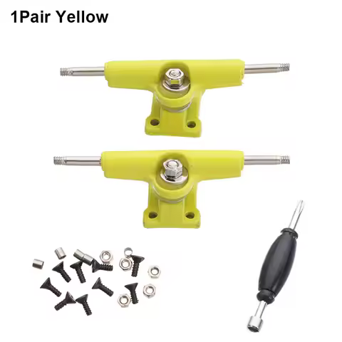 1Pair New With Nuts Fingerboard Truck Truck Bolts Model Bearing Deck Brackets 32mm Mini Finger Skateboard Parts