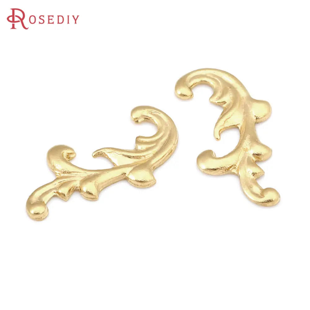 50PCS Not Plated Color Silver Color Brass Small Decorative Lace High Quality Diy Jewelry Making Supplies Accessories for Women