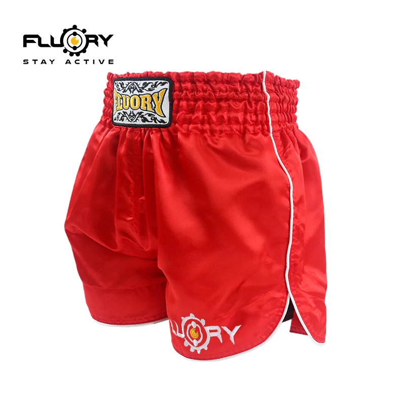 

Fluory Muay Thai Shorts Build-in Shorts New Design Boxing Shorts MMA Trunk Solid Color Trainin Shorts for Adult