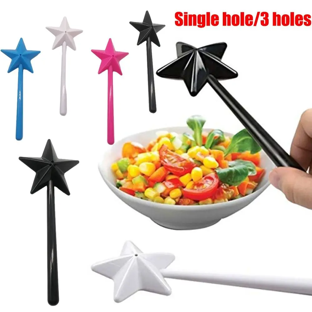 Creative Plastics Salt Shakers Refillable Star Condiment Jar Utensils Household Long Hand Seasoning Shaker Kitchen & Dining