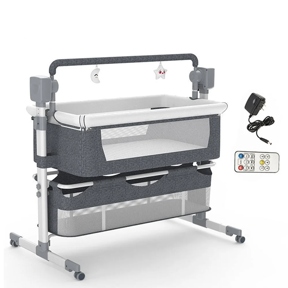 

Newborn Electric Automatic Baby Cradle Bedside Sleepers Baby Bassinets