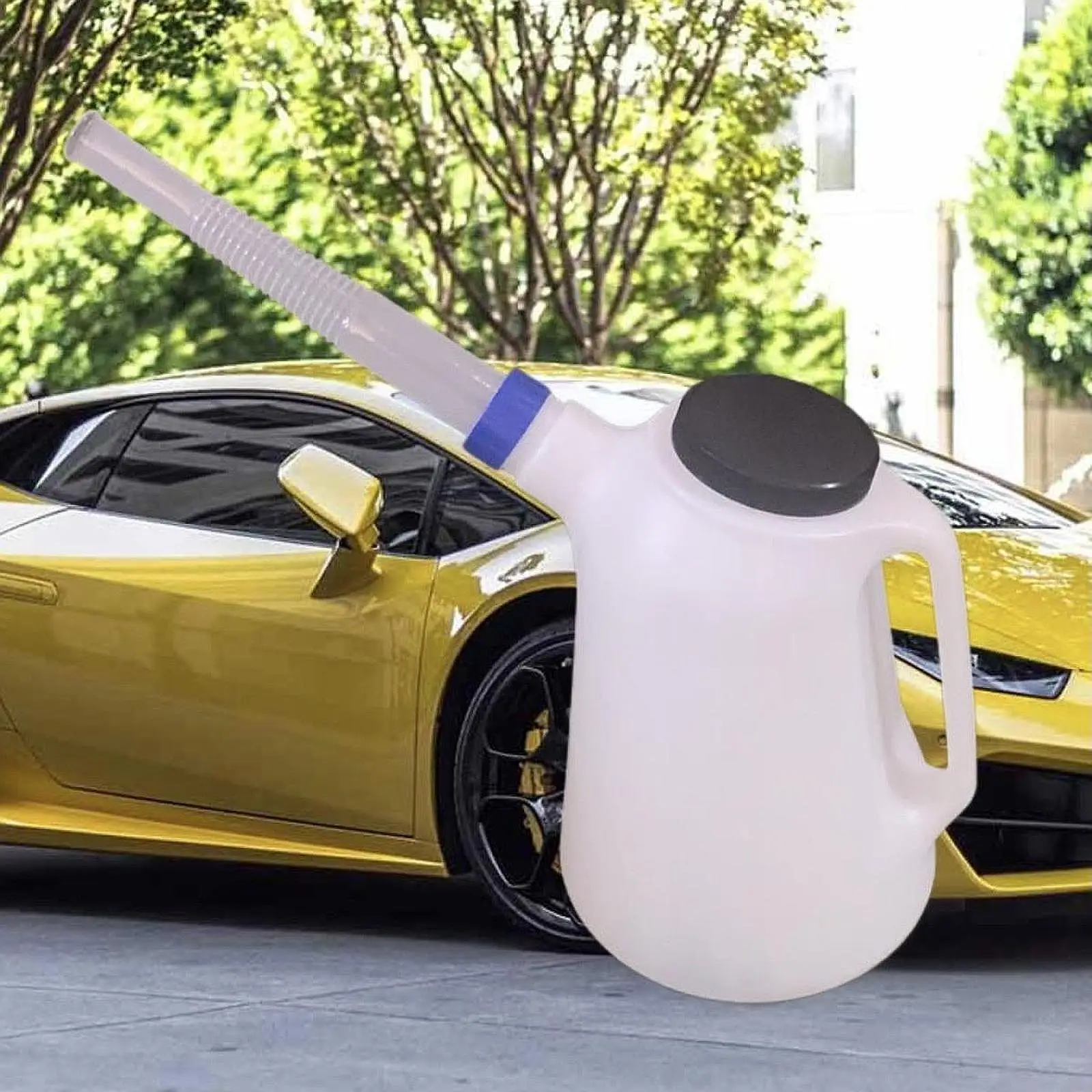 

5L Oil Measuring Container Easy to Use with Handle Automotive Oil Dispenser