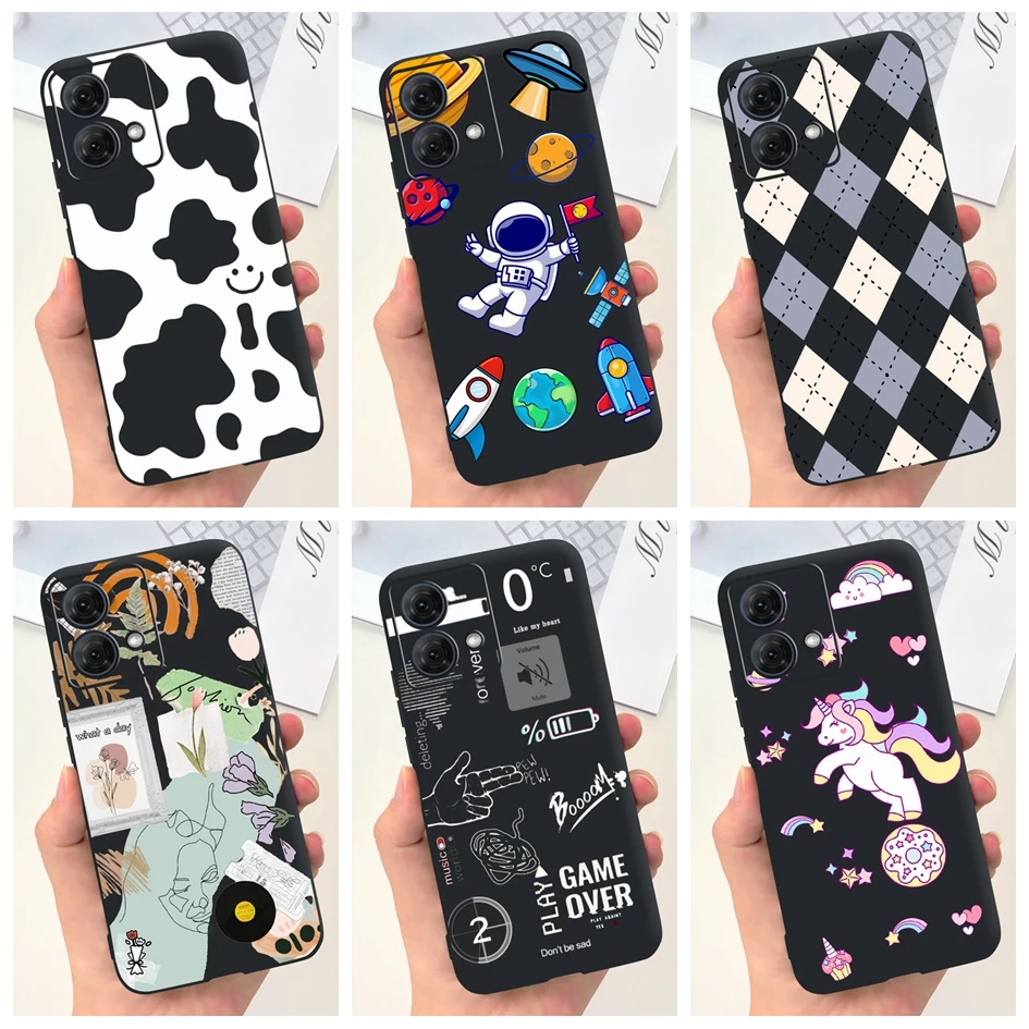 For Motorola Moto G84 Case Moto G54 Phone Cover Cute Astronaut Cow Unicorn Shockproof Funda For Motorola Moto G54 G 84 G 54 Capa