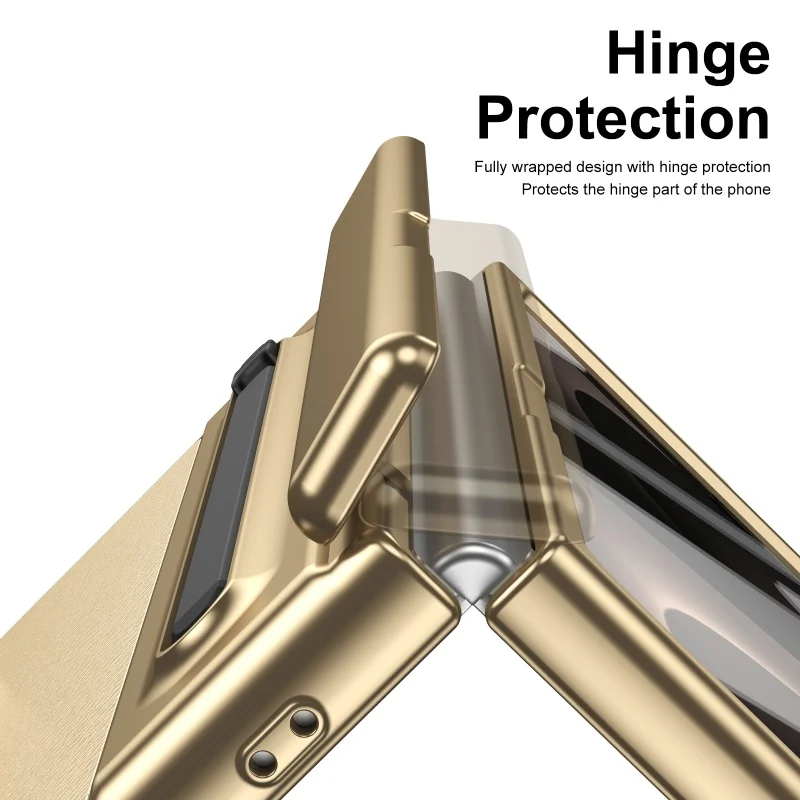 Etui ochronne do Samsung Galaxy Z Fold 8 z ochroną zawiasu, odpornym na odciski palców, z rysikiem i folią, tylna obudowa telefonu komórkowego. — zdjęcie produktu 3