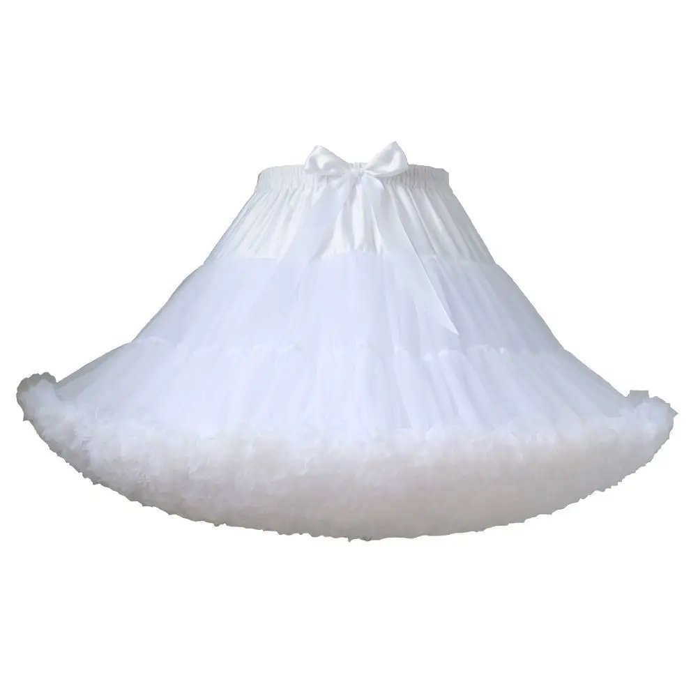 MAGOGO HOT Petticoats Lolita Cosplay Bridal Crinoline Women Clouds Boneless Soft Yarn Underskirt White Black Puffy Tutu Skirts
