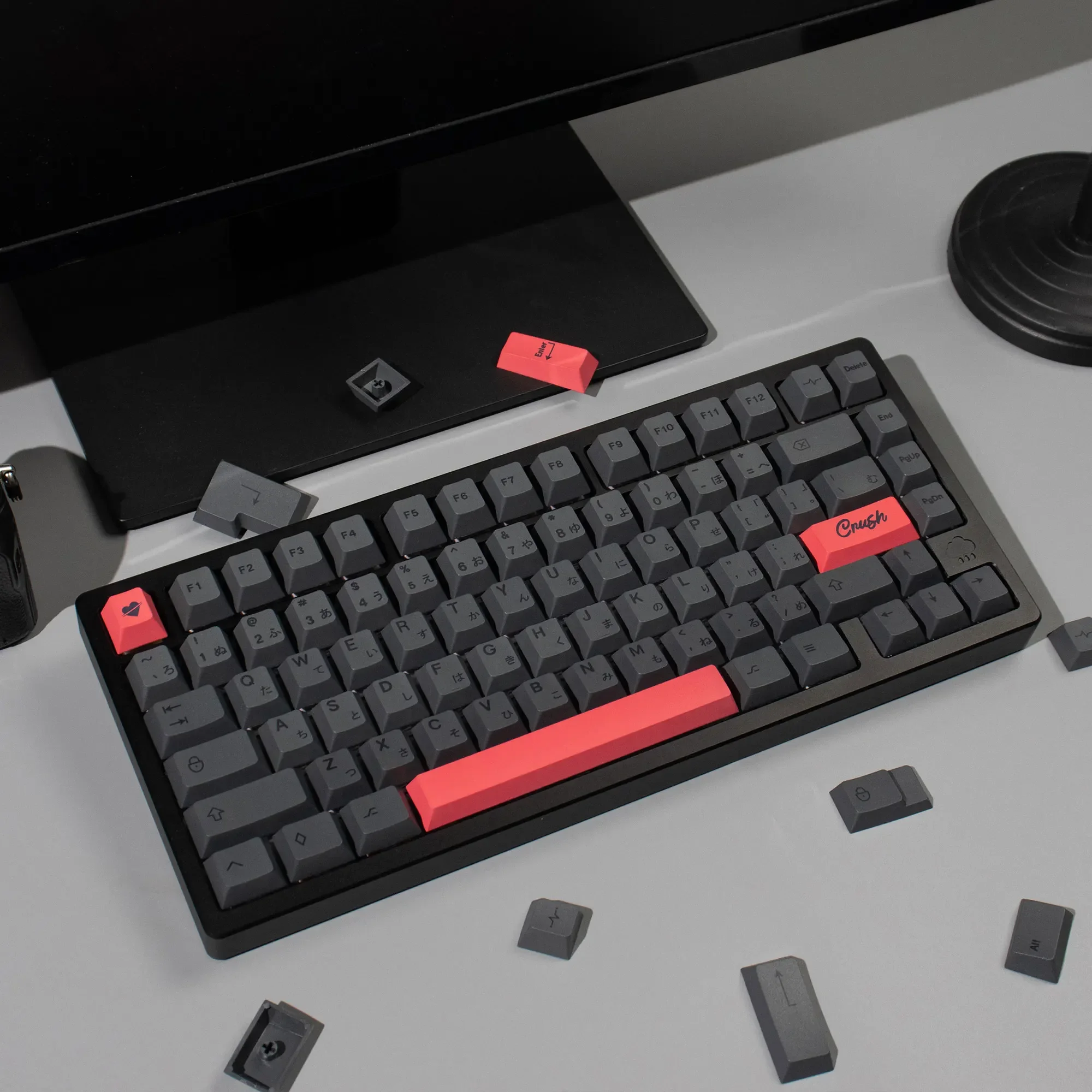 

Star black keycap 143 keys PBT hot sublimation original factory highly adapted wireless mechanical keyboard