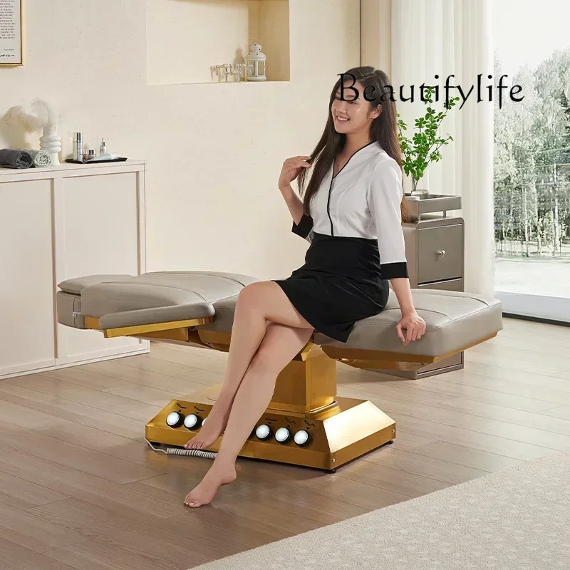 

массажное кресло Foldable embroidery bed, automatic lifting massage bed for beauty salons