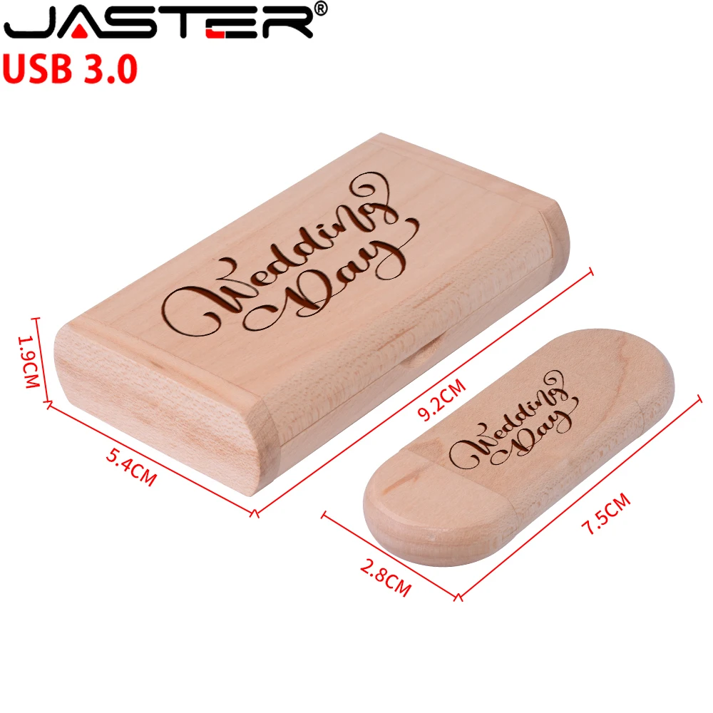 20pcs/lot Designed Wedding Gift USB3.0 Flash Drive 128GB Type-C Memory Stick 64GB Free Logo Natural Maple Wood Pendrive 32GB 16G