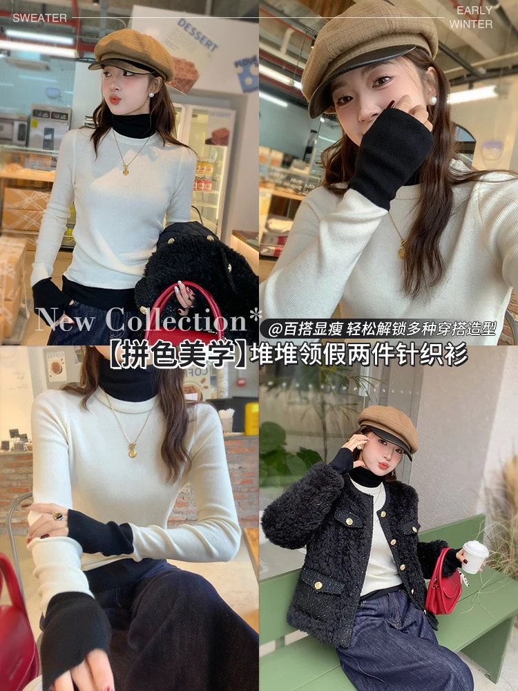 

Свитера Джемперы Пуловеры Женские Kawaii Матовый рукав-фонарик Свободные уличные повседневные выходные Кофейные сексуальные непринужденные удобные спортивные