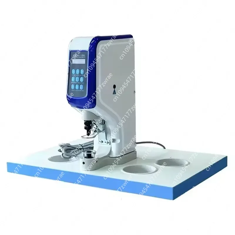 Industrial Sewing Machine Flat-Bed Lock Stitch 220V Metal Engine Motor Attaching Buttons Shoelaces Yarn Thread