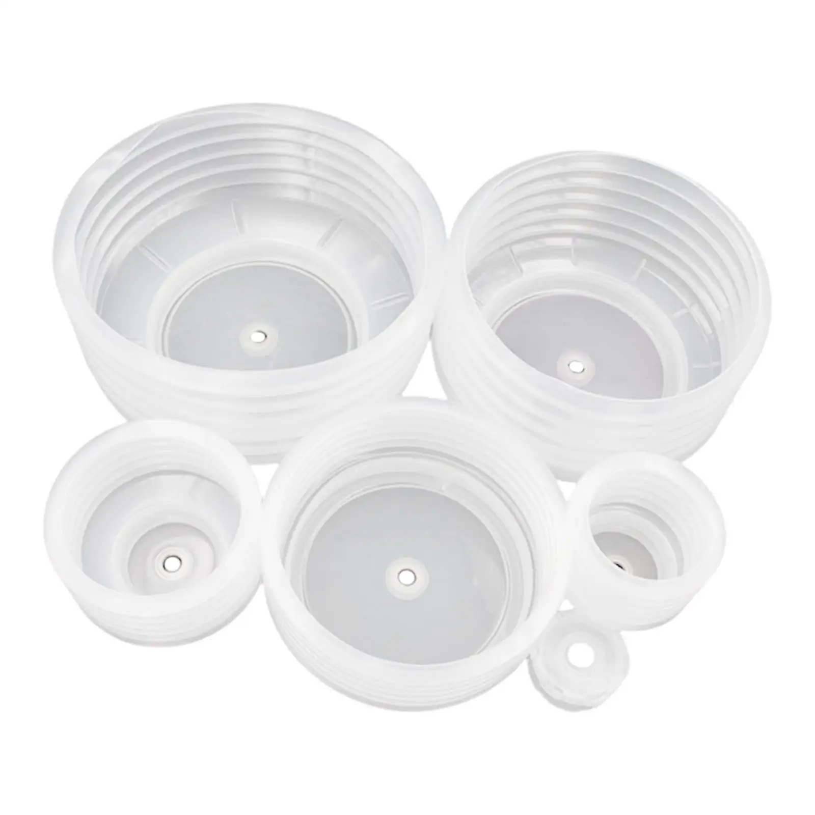 Transparent Holesaw Dust Bowl Catcher Mixed Size Kit for Drill Bit Plasterboard Ceiling Garage DIY Construction