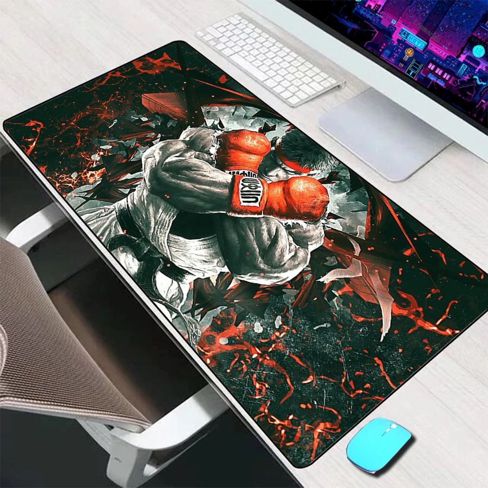 Street fighter mouse pad grande acessórios de jogos tapete do mouse teclado mesa almofada xxl computador mousepad computador portátil gamer mausepad