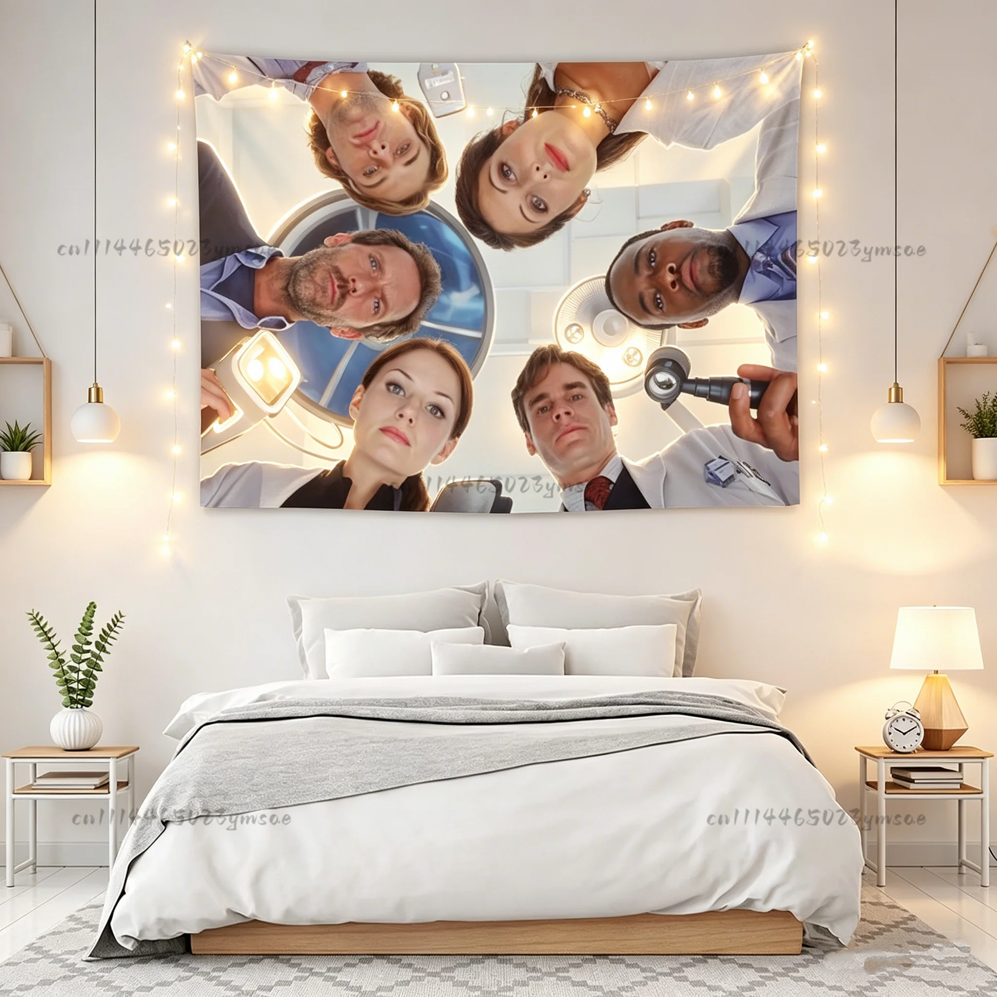Unique Poster Flags Tapestry House M.D Wall Tapestries Aesthetic Room Decor Bedroom Wallpaper Background Cloth Party Fans Gifts