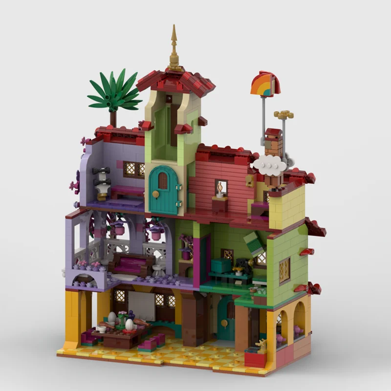 Modulair stadsgebouwmodel Moc-bouwstenen Modulair grotere residenties Technologieblokken Kerstmis DIY-speelgoed Constructiegeschenken