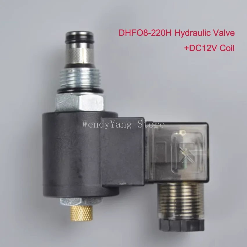 

Hydraulic Threaded Cartridge Solenoid Valve 2 Position 2 Way Normally Closed DHF08-220H LSV08-2NCP-M DC12V/DC24V/AC220V 250bar