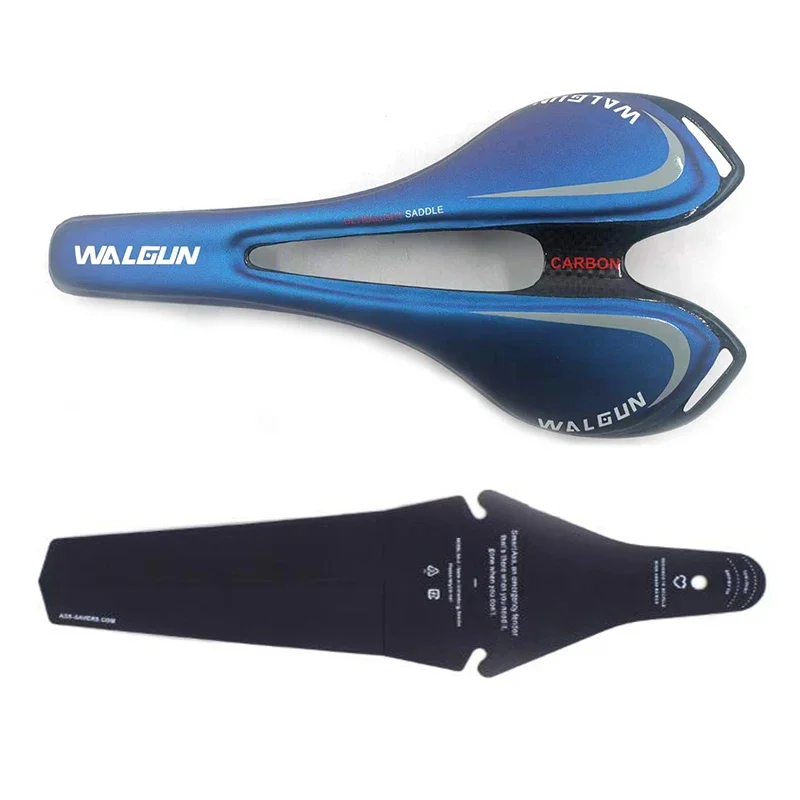 WALGUN Full Carbons Fiber Saddle Ultralight Bike Saddle Road Mtb Mountain Bicycle Seat Bike Hollow Saddle Bicycle Parts