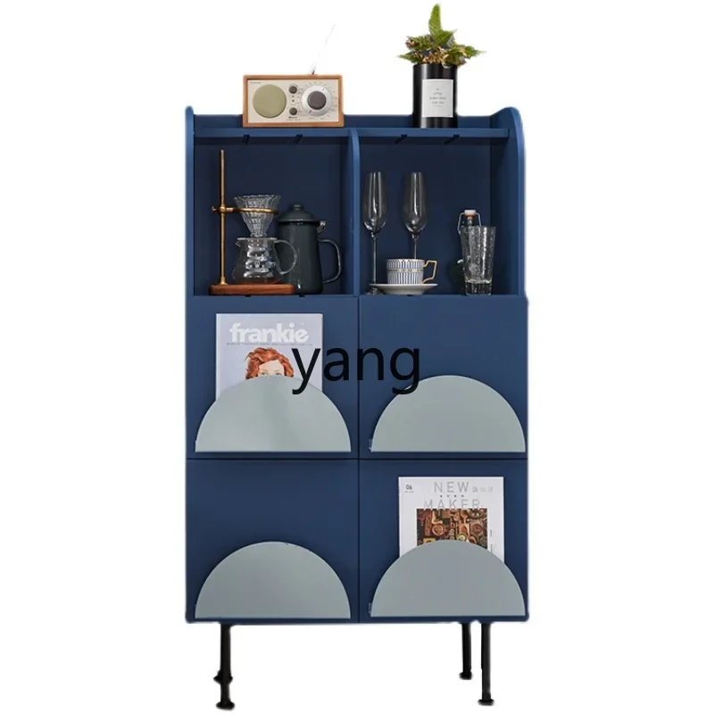

LTT Italian light luxury paint dining side cabinet creative art entrance locker simple storage wine cabinet
