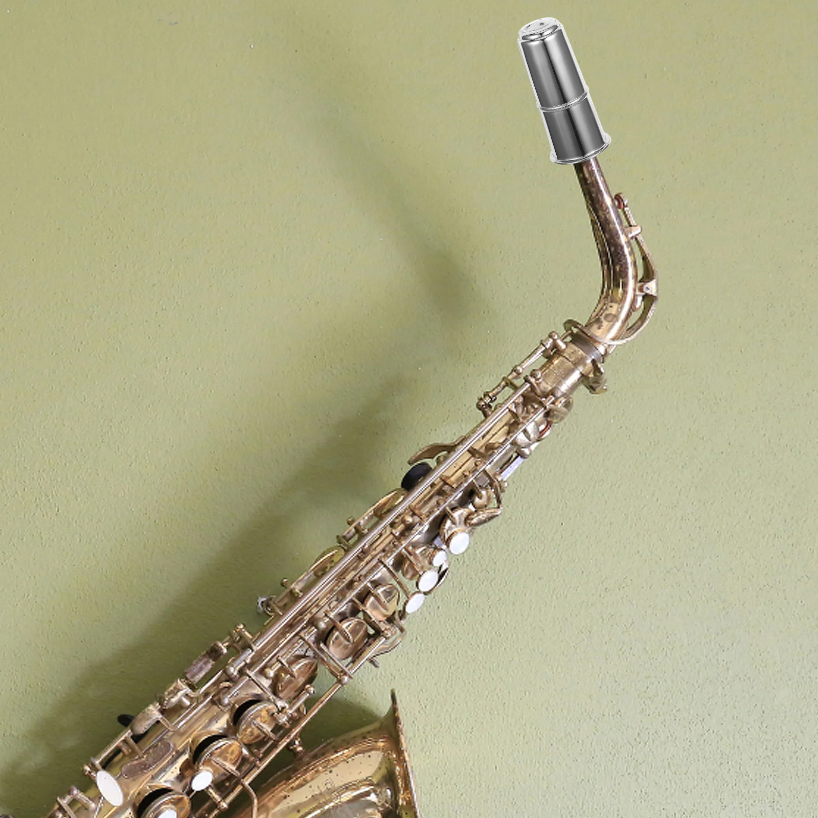 

Saxophone Mouthpiece Cap Metal Protector For Alto Saxophone Scratch Moisture Resistant Wind Instrument Accessories Durable