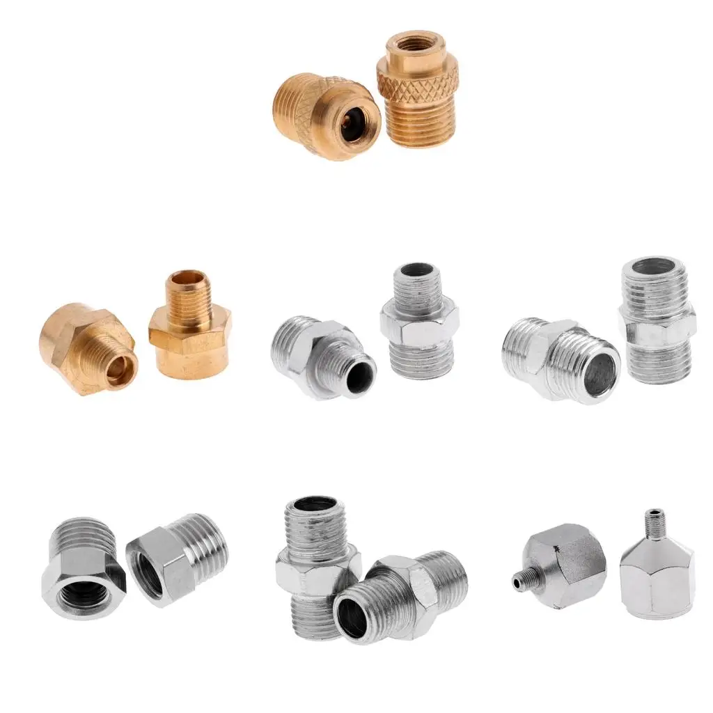Airbrush Adapter Iron Material Precision Fitting Connector Airbrush Tool Hose Adapter for Painting Studio Supplies