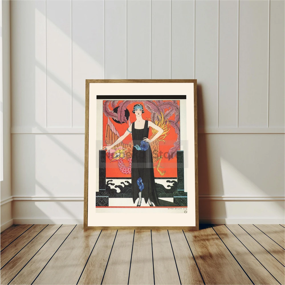 ヴィンテージフレンチデコアートイラストポスター高級ファッショ - Vintage Fashion Illustration のレビューと価格