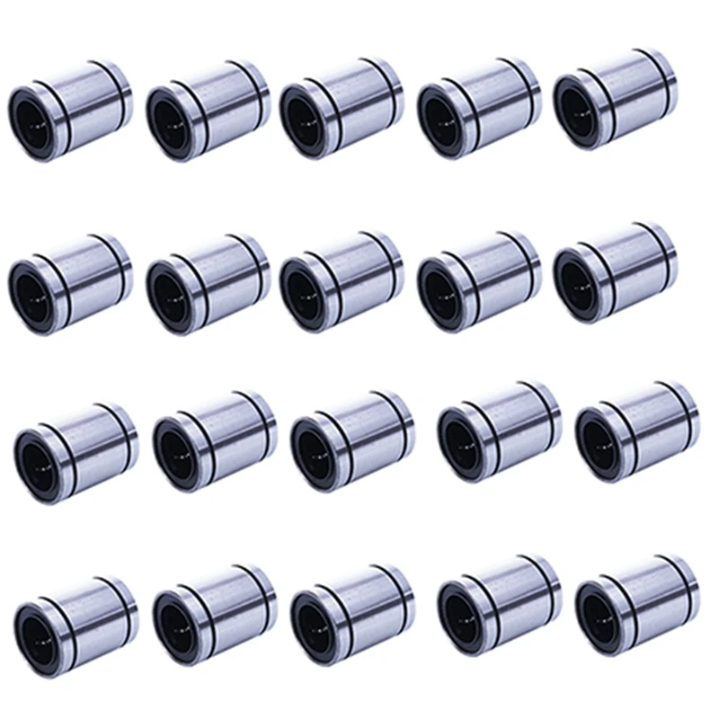 

20X LM20UU 20Mm Inside Dia Linear Motion Ball Bush Bearing Bushing Silver