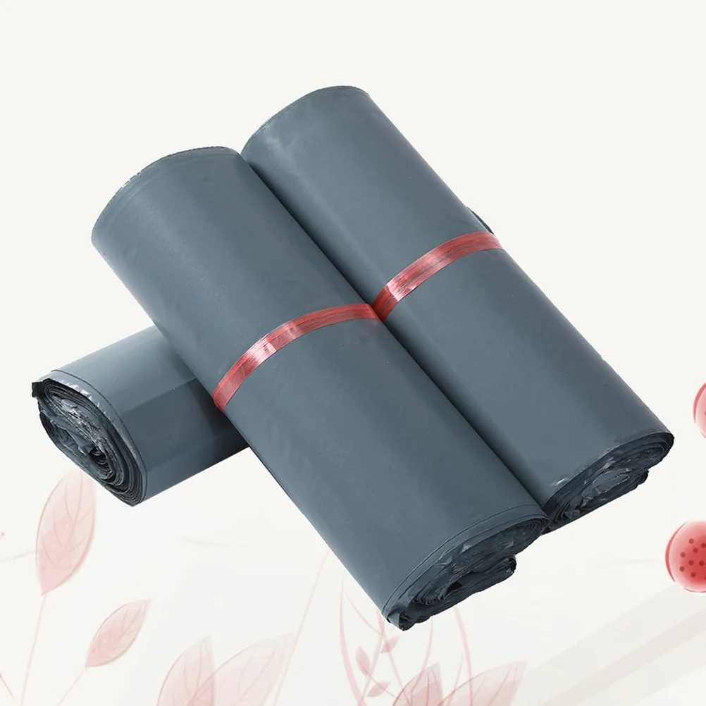 

100Pcs Grey Bags 30x17cm Thicken Waterproof Shipping Packaging for Product Transport Reusable Eco-Friendly