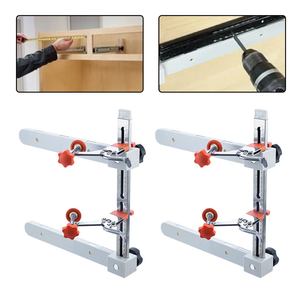 DIY Installation Drawer Jig Dual-scale Measurement Damage-free Installation Environmental Durability Height Adjustable