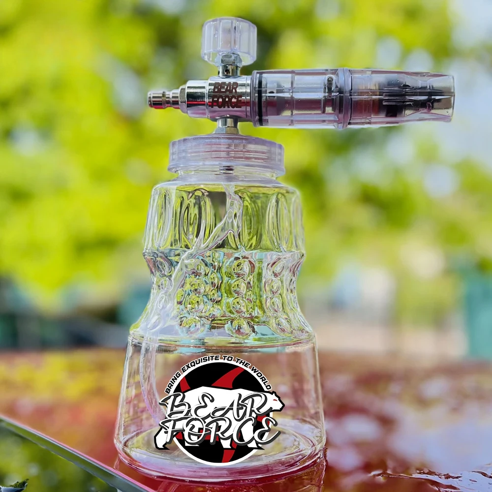 Мойка высокого давления, алюминиевая пенопластовая пушка, пеногенератор, наконечник для снежной пены с быстроразъемным разъемом 1/4 дюйма для Portland Husky Ryobi Greenwork