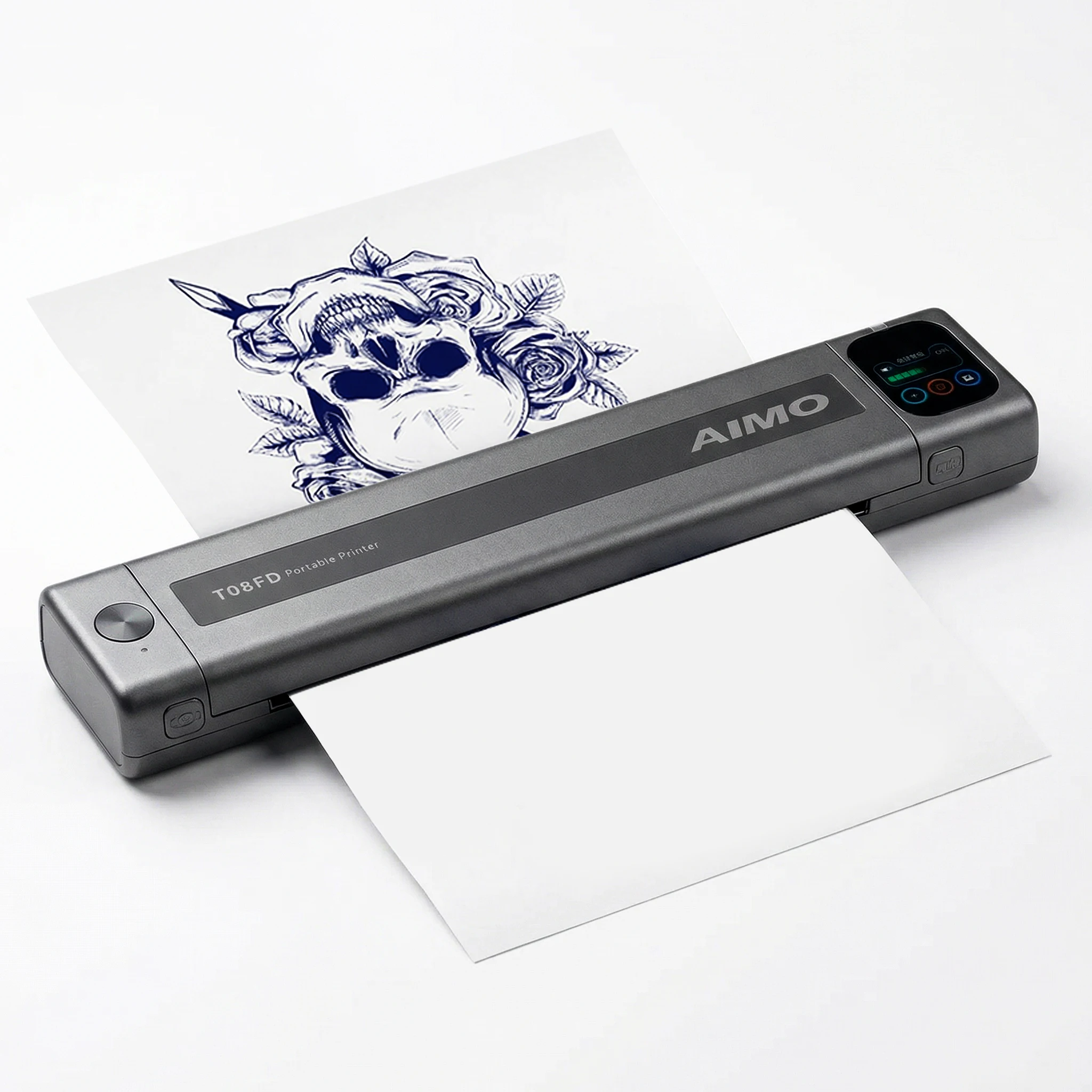 AIMO T08FD High Quality Tattoo Stencil Printer Thermal Wireless Tattoo Transfer Kit Machine Compatible with Smartphone & PC