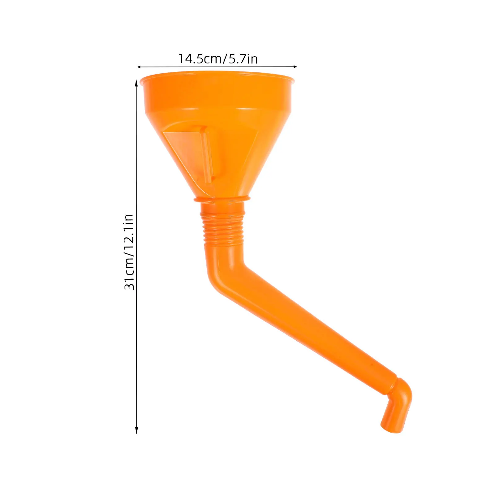 2 قطعة قمع الزيت الثقيلة ABS قمع الوقود لزيت محرك السيارة واسعة الفم نقل السوائل أداة السيارات طويلة
